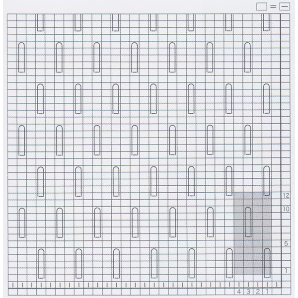 Схемы вязания спицами. Узоры из лицевых и изнаночных петель.